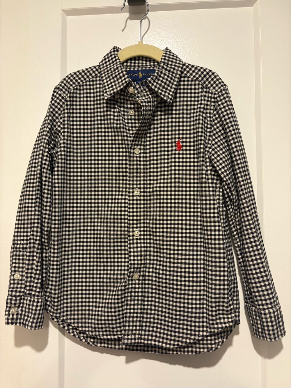 RL Black & White Gingham Shirt